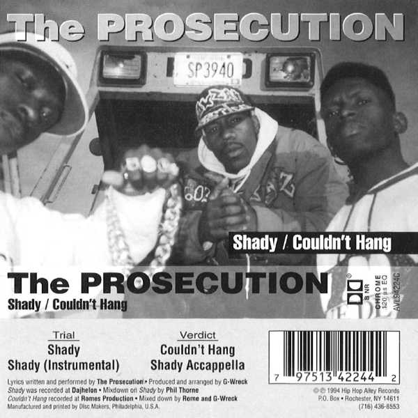 The Prosecution - Shady / Couldn't Hang